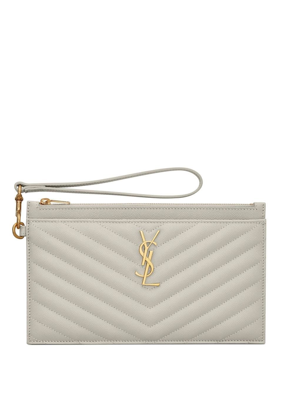 Saint Laurent monogram quilted clutch bag