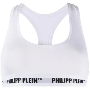 Philipp Plein logo band sports bra