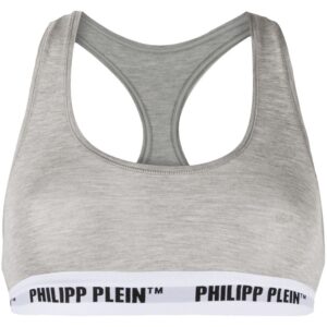 Philipp Plein logo band sports bra