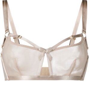 Bordelle  semi-sheer fitted bra