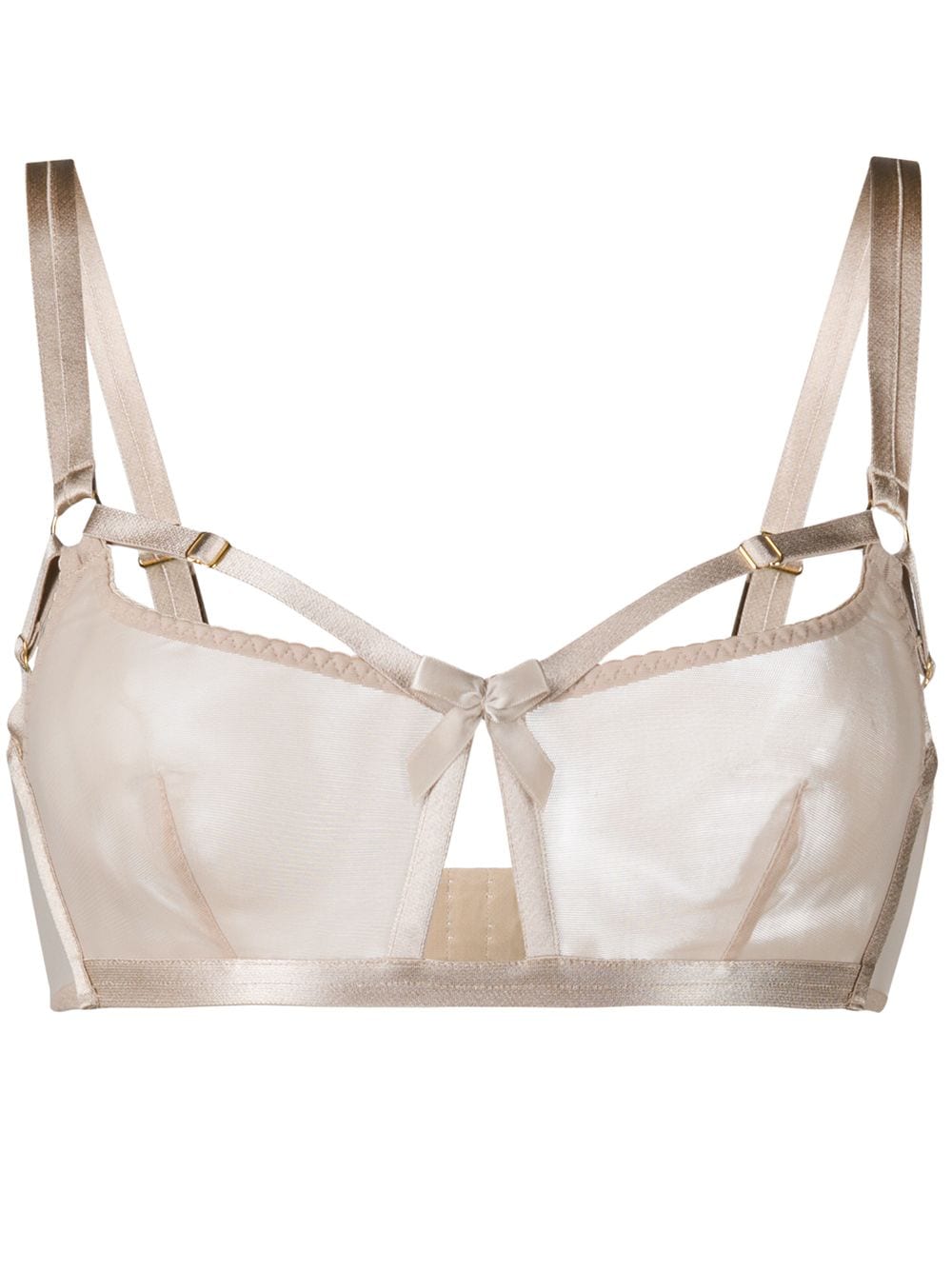 Bordelle semi-sheer fitted bra