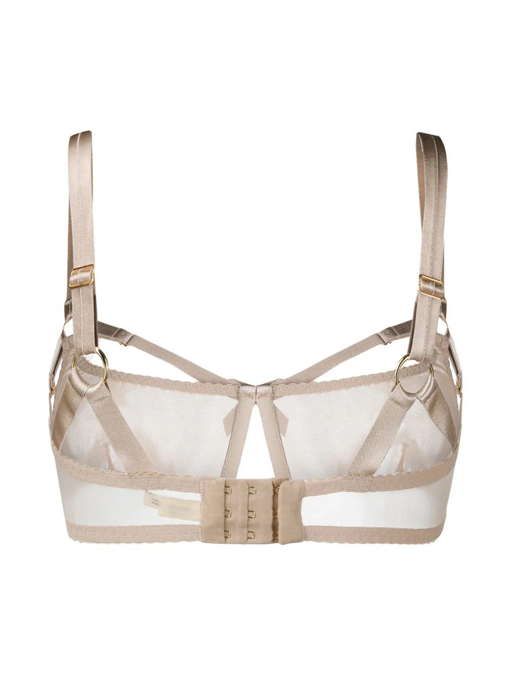 Bordelle semi-sheer fitted bra - Image 2