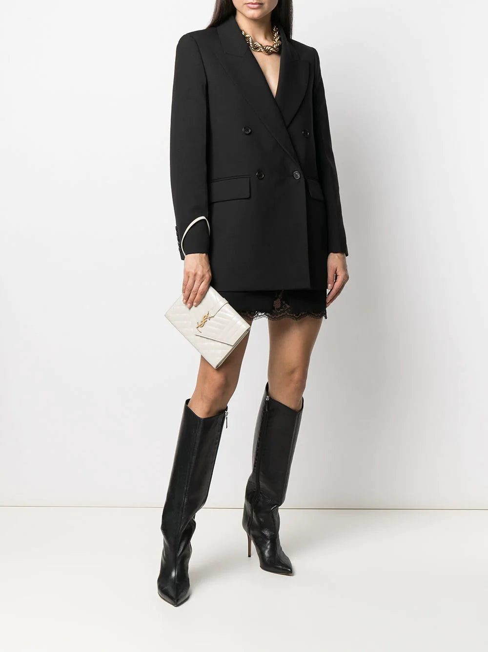 Saint Laurent monogram clutch bag - Image 2