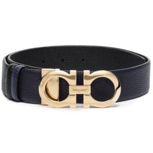 Ferragamo  leather Gancini buckle belt