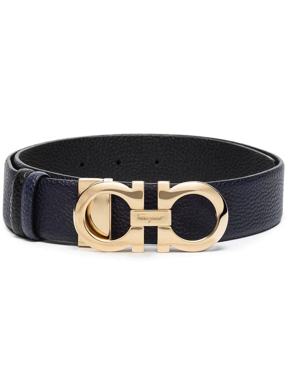 Ferragamo leather Gancini buckle belt