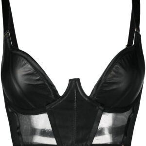 Something Wicked  fitted leather bra