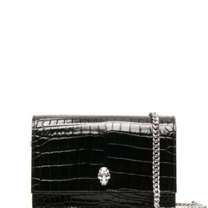 Alexander McQueen skull-embellished clutch bag