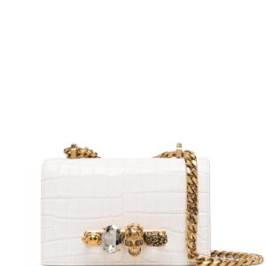 Alexander McQueen embossed knuckleduster shoulder bag