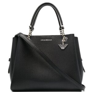 Emporio Armani pebbled effect chain strap tote bag