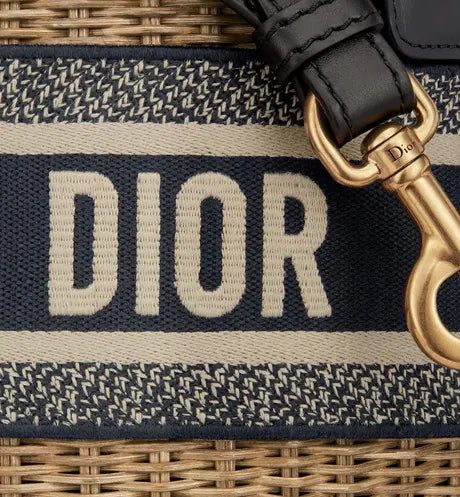 Dior Wicker Bucket Bag - Image 3