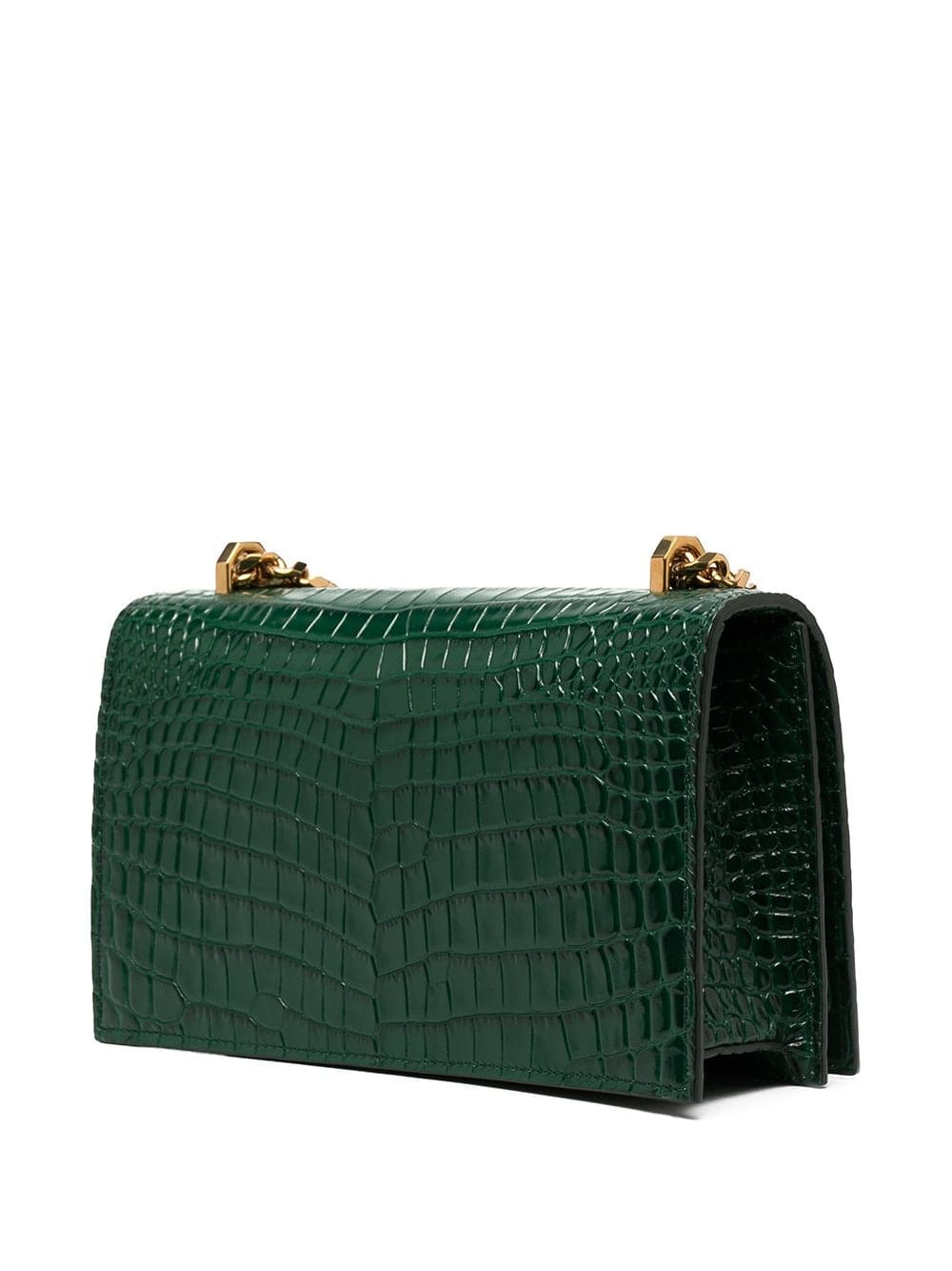 Alexander McQueen Jewelled crocodile-effect satchel - Image 4