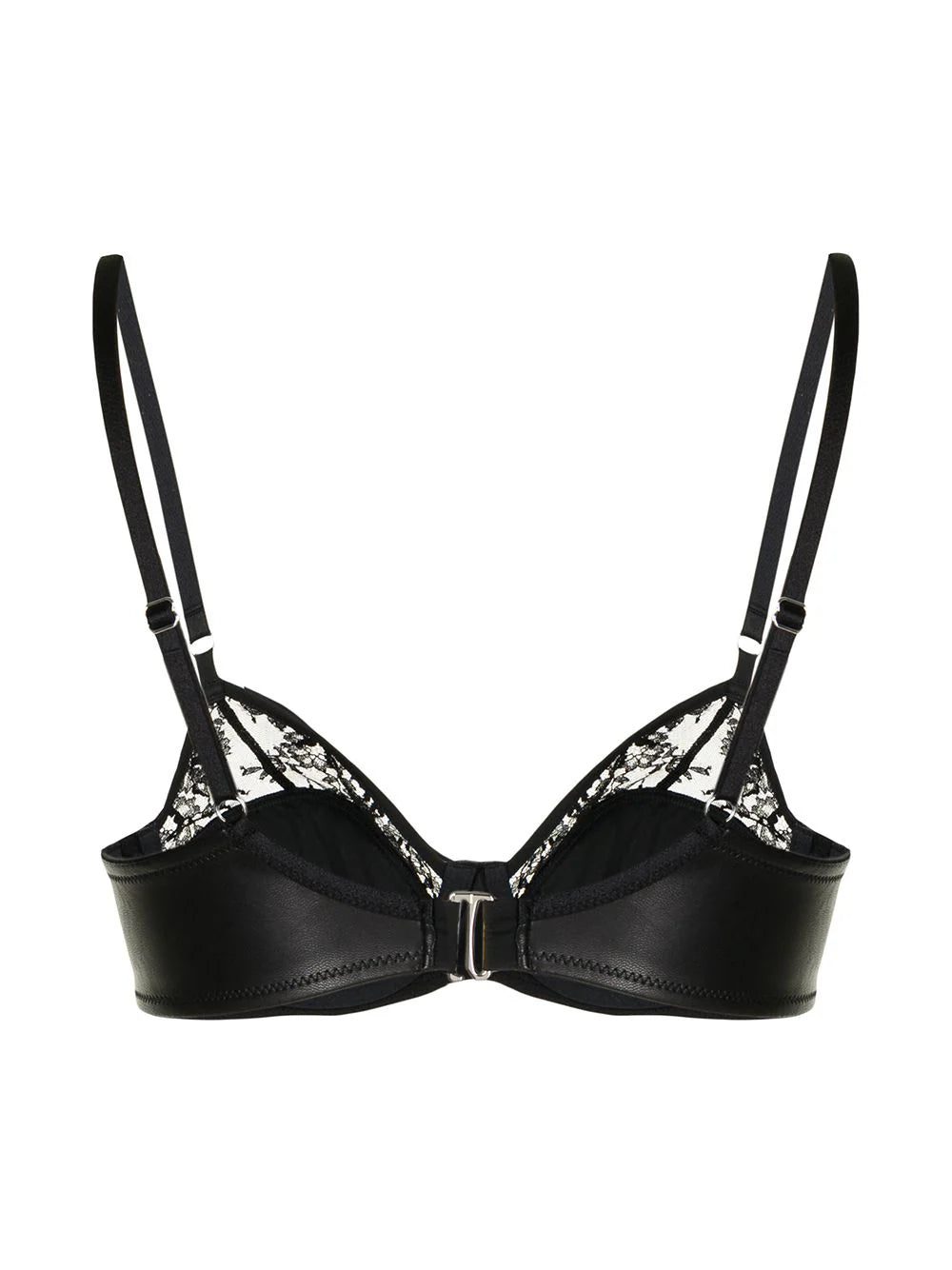 Fleur Du Mal Bebe lace-embellished vegan leather bra - Image 2