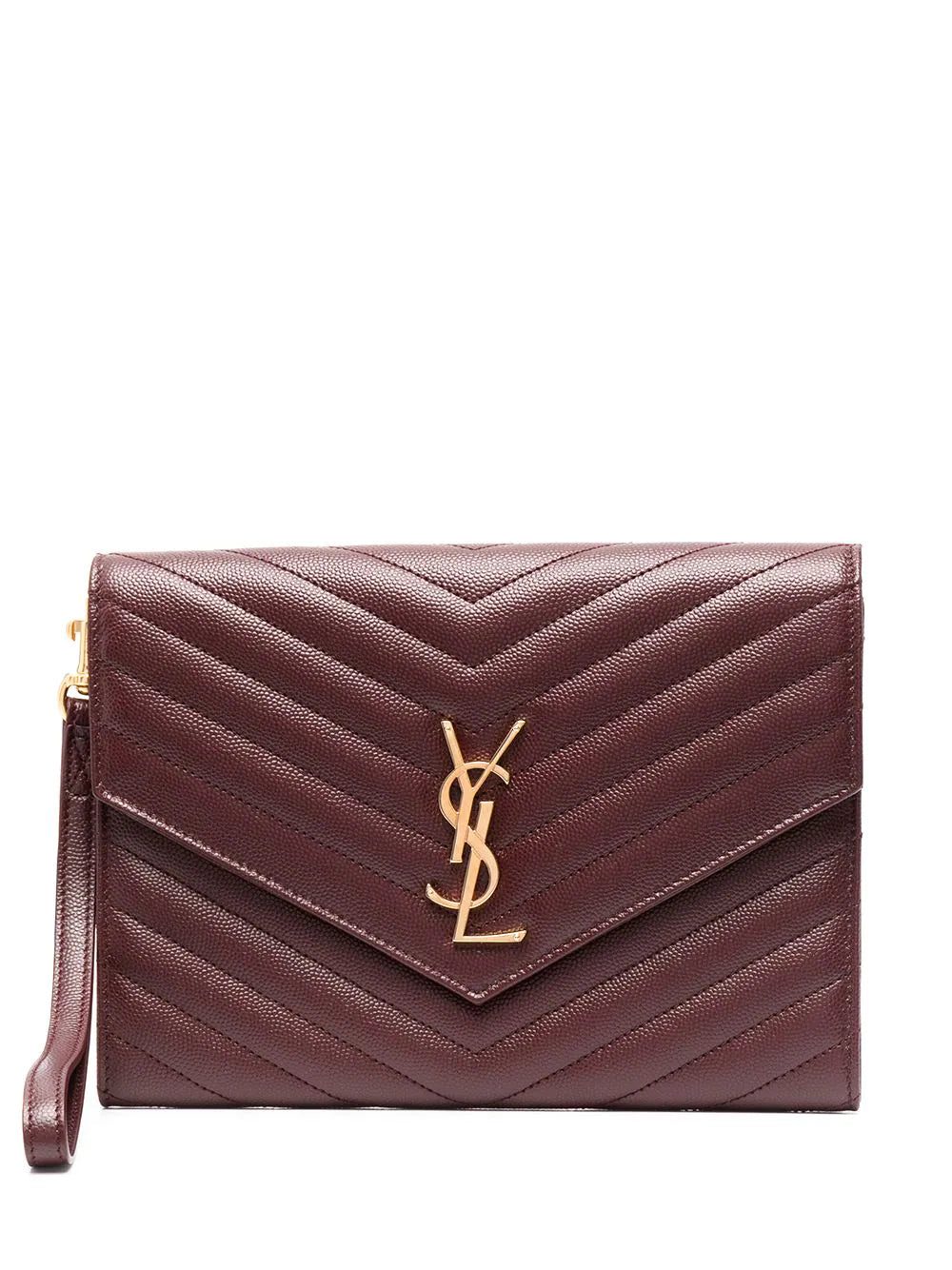 Saint Laurent New Pouch Monogram clutch