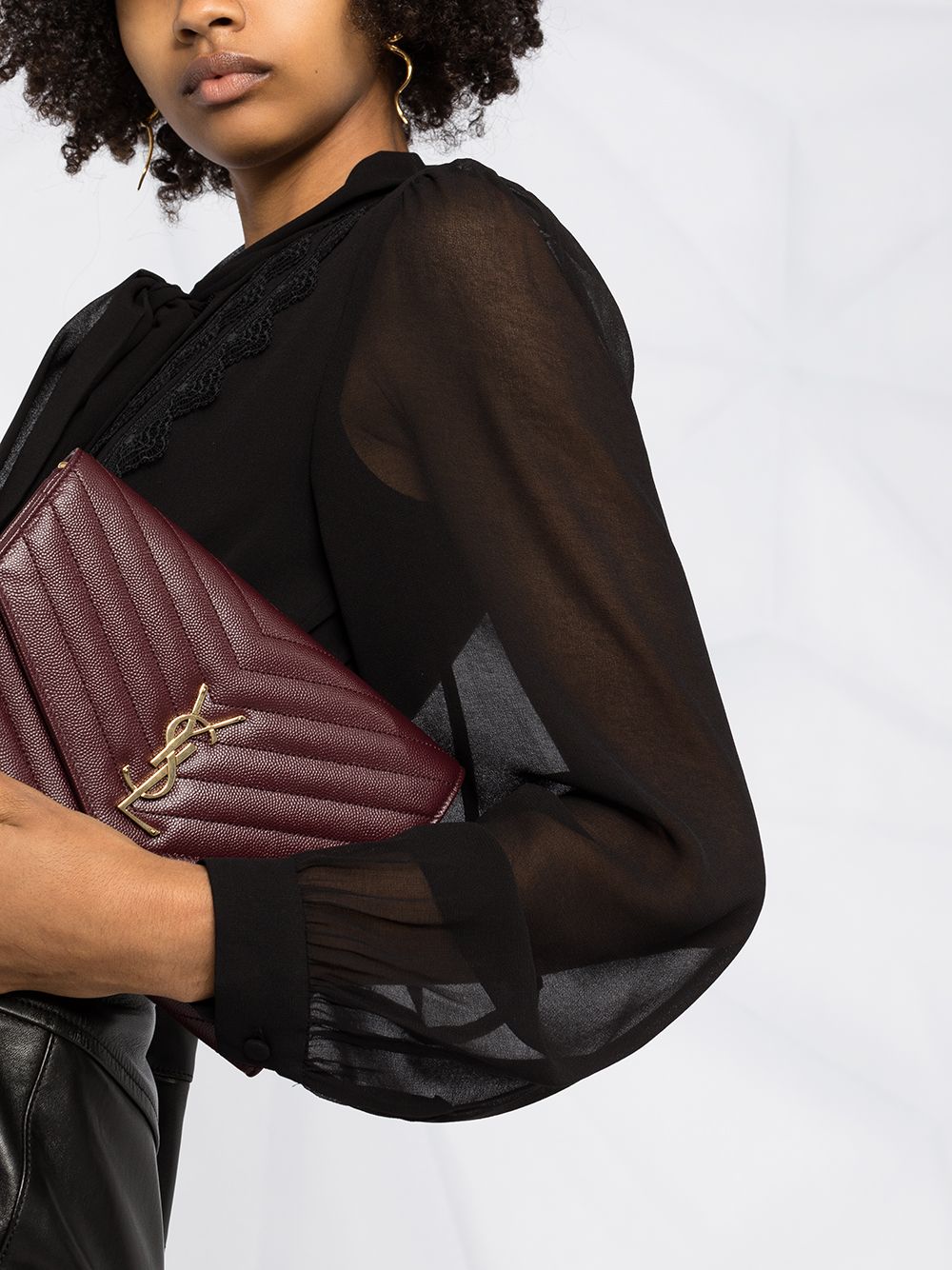 Saint Laurent New Pouch Monogram clutch - Image 3