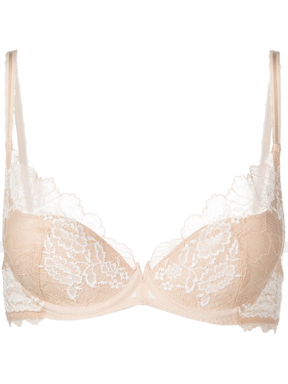 Wacoal lace-detail moulded bra