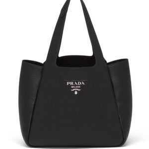 Prada logo-plaque tote bag
