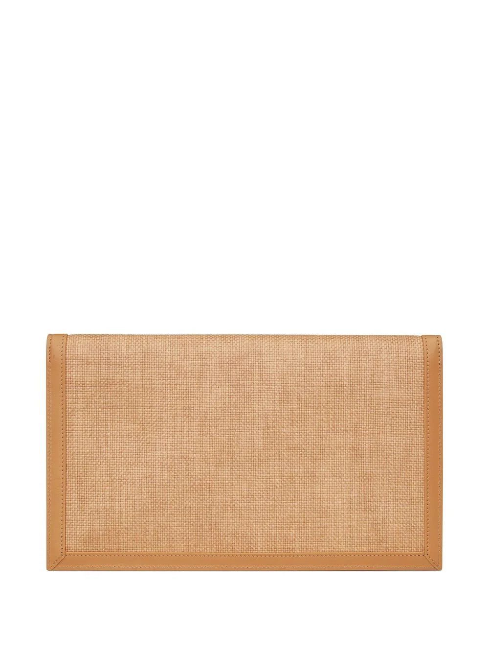 Saint Laurent Uptown canvas clutch bag - Image 2