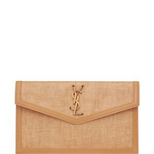 Saint Laurent Uptown canvas clutch bag