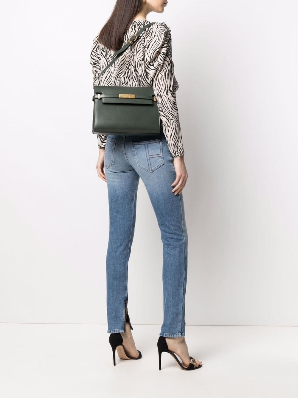 Saint Laurent Monogram quilted clutch bag - Image 2