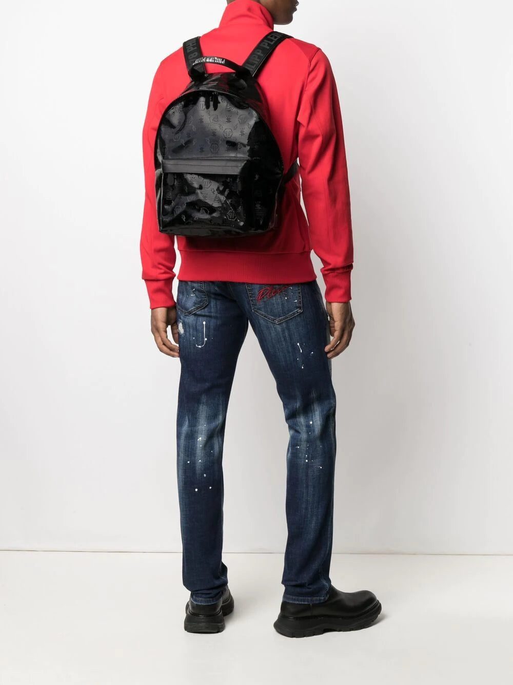 Phillip plein logo-monogram backpack - Image 2