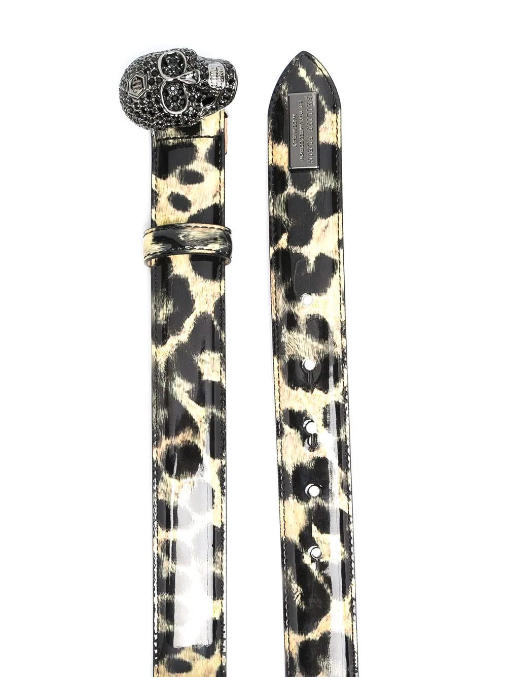 Philipp Plein leopard-print leather belt - Image 2