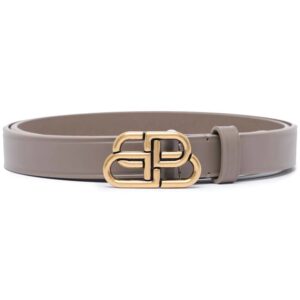 Balenciaga  BB thin leather belt