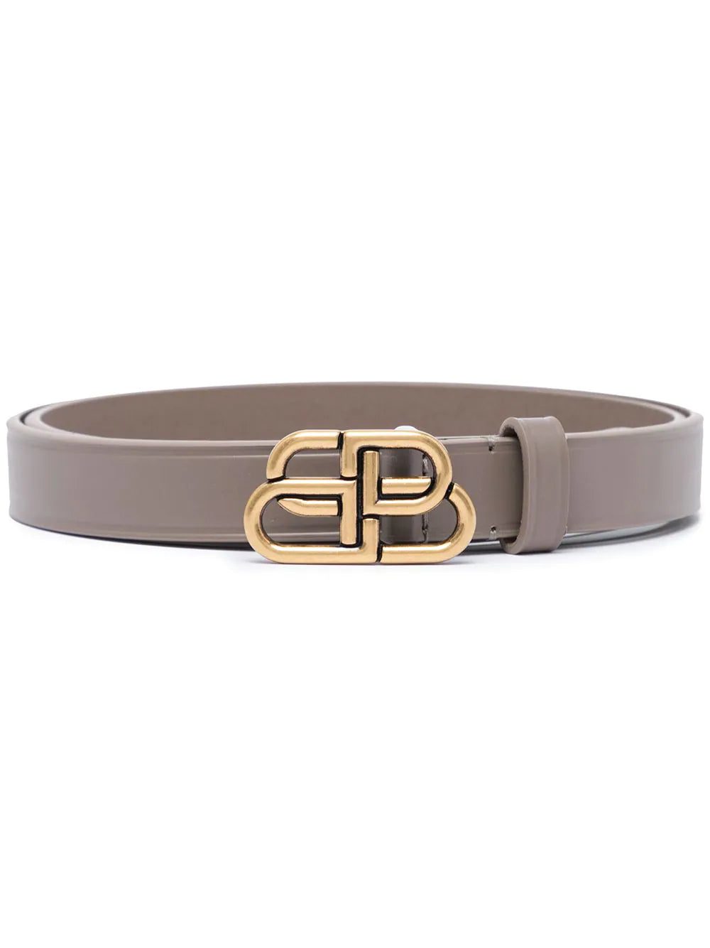 Balenciaga BB thin leather belt
