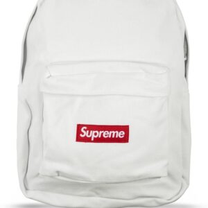 Supreme logo canvas backpack