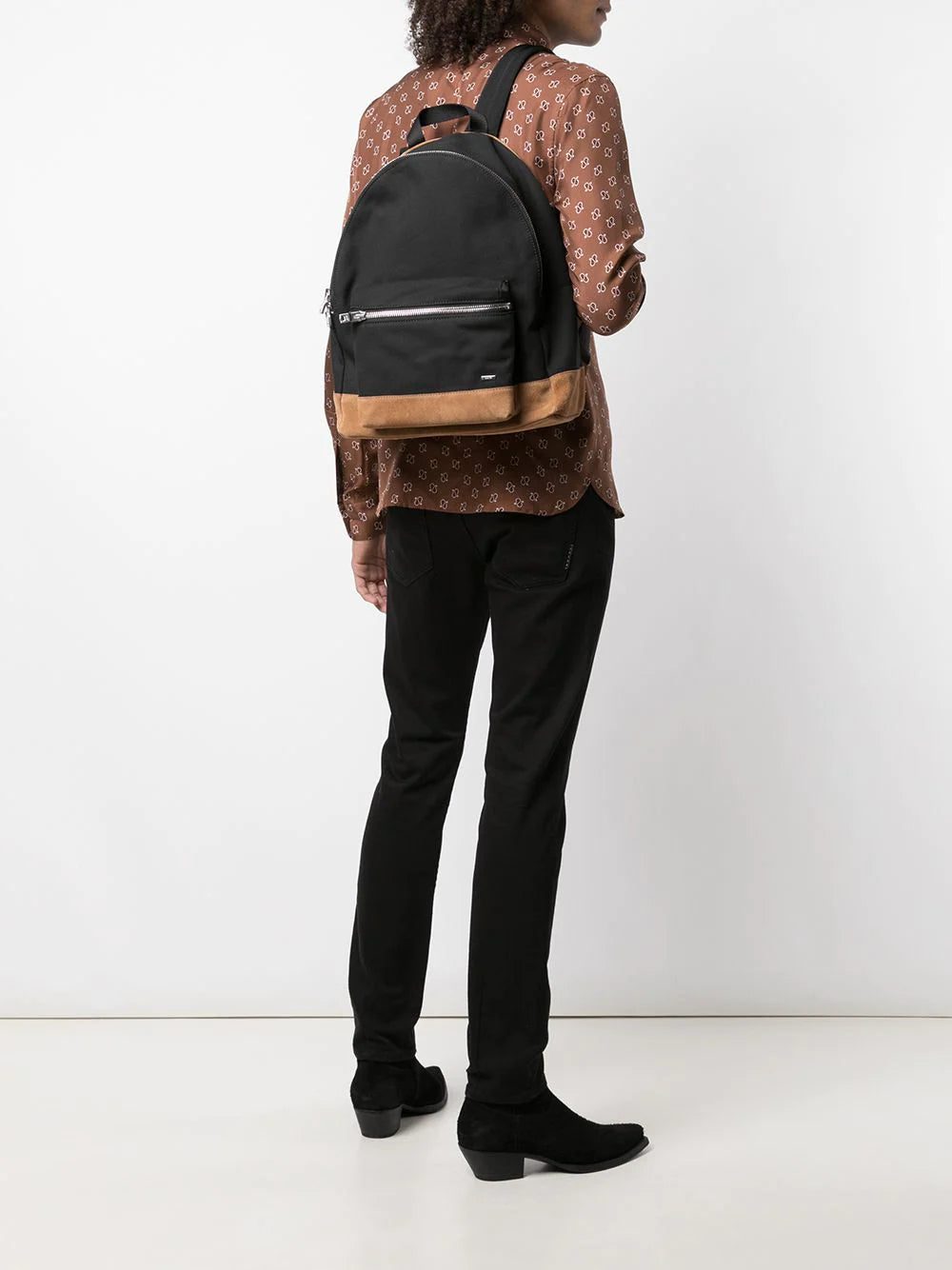 Amiri suede-panel backpack - Image 2