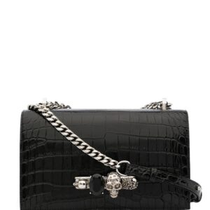 Alexander McQueen Jewelled crocodile effect bag