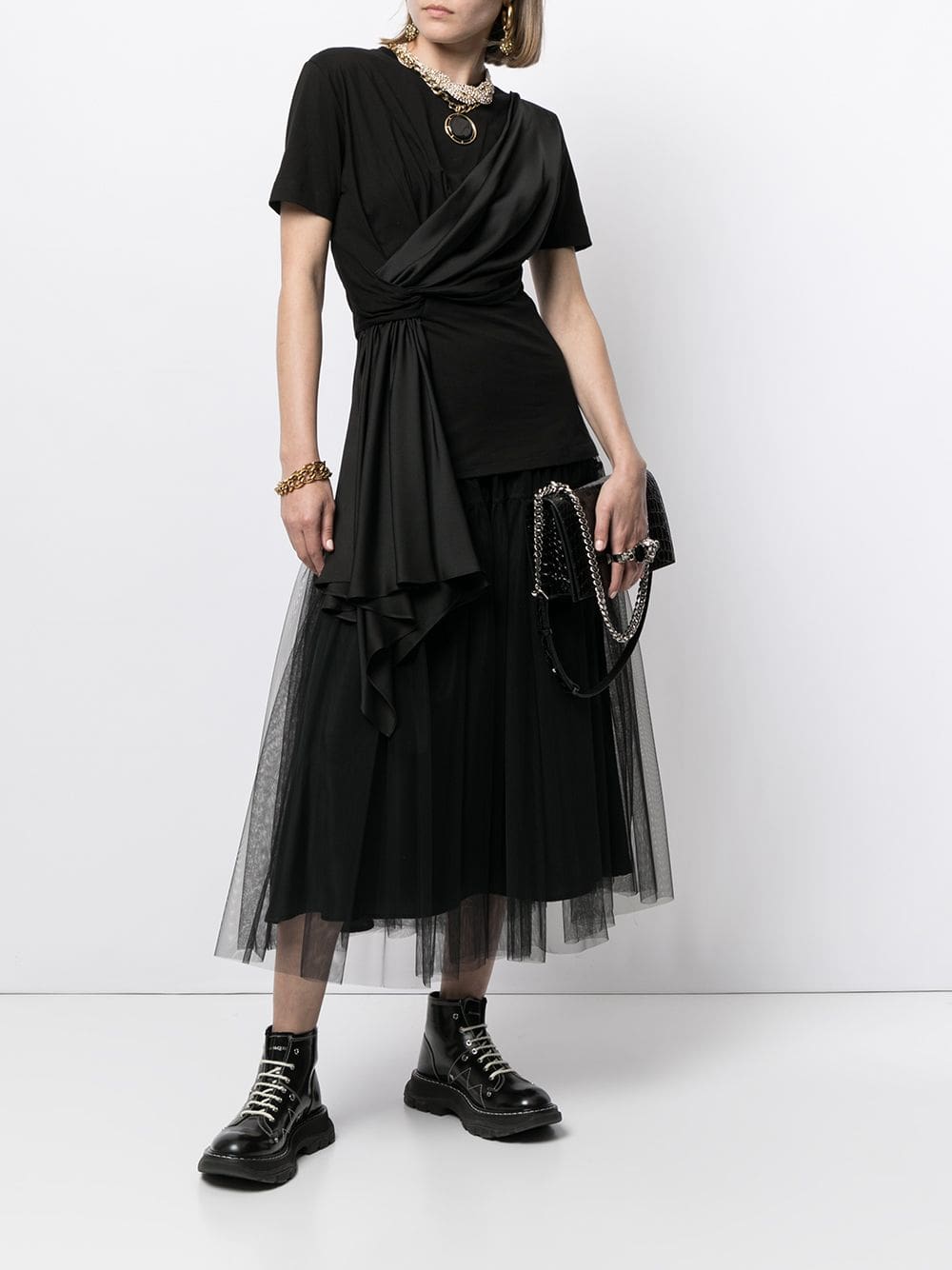 Alexander McQueen Jewelled crocodile effect bag - Image 2