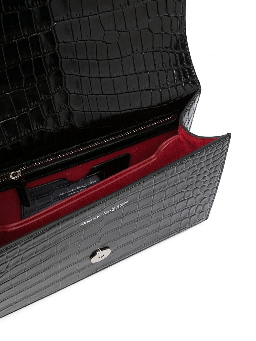 Alexander McQueen Jewelled crocodile effect bag - Image 4