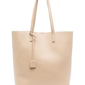 Saint Laurent logo-print leather tote bag