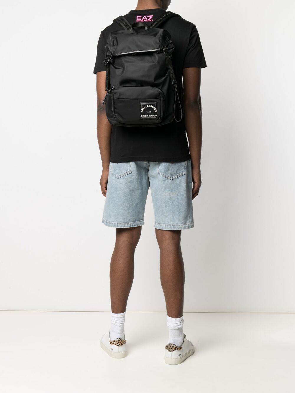 Karl Lagerfeld logo patch backpack - Image 2