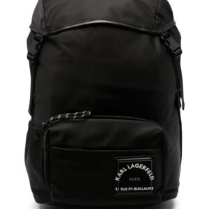 Karl Lagerfeld logo patch backpack