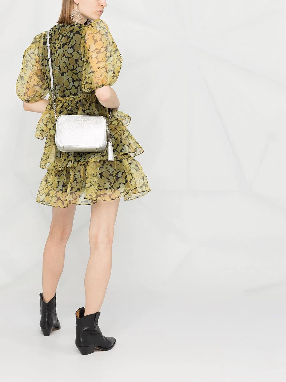 Michael Michael Kors metallic leather cross body bag - Image 2