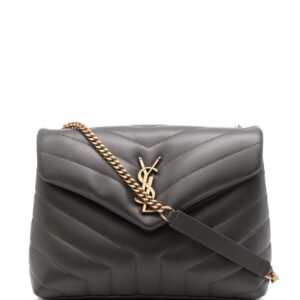 Saint Laurent Loulou logo-plaque shoulder bag