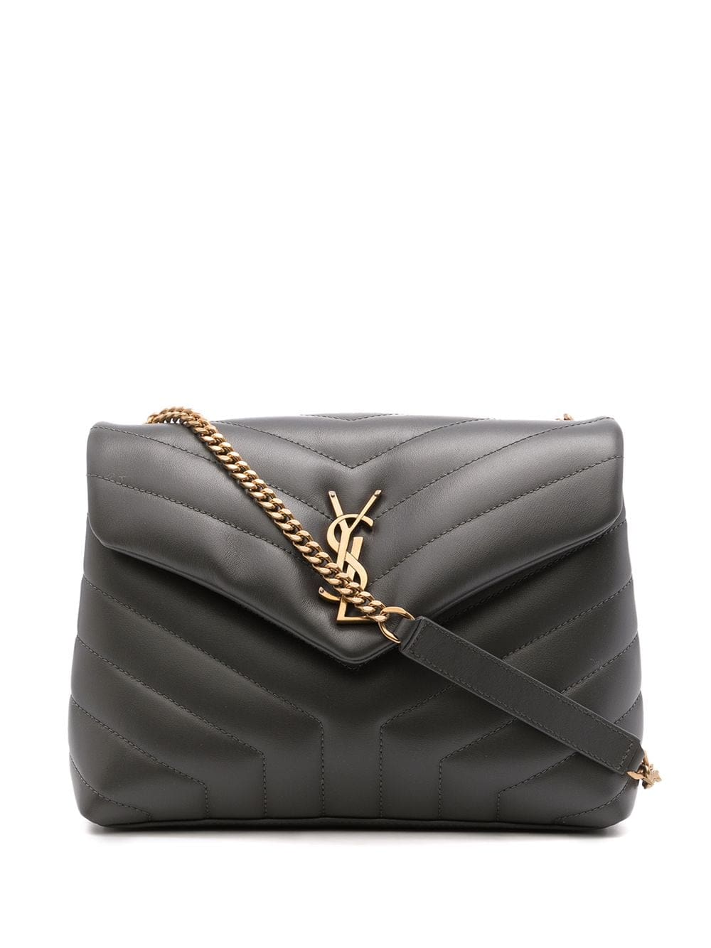 Saint Laurent Loulou logo-plaque shoulder bag