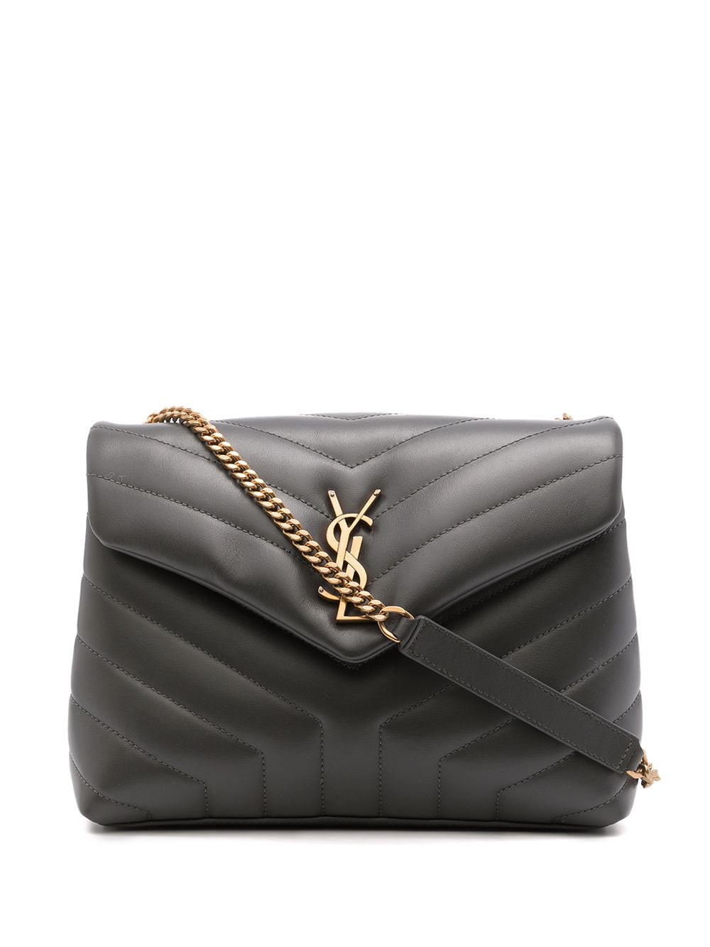 Saint Laurent Loulou logo-plaque shoulder bag