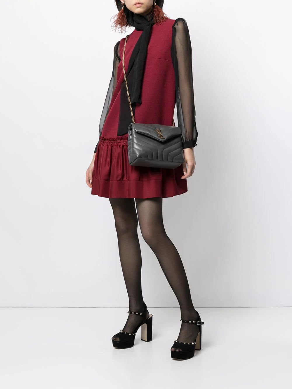 Saint Laurent Loulou logo-plaque shoulder bag - Image 2