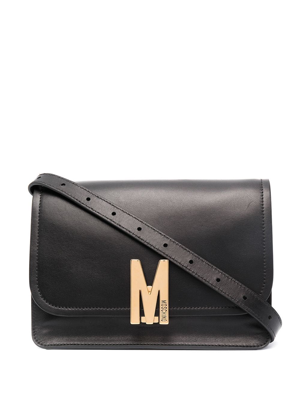 Moschino logo-plaque shoulder bag