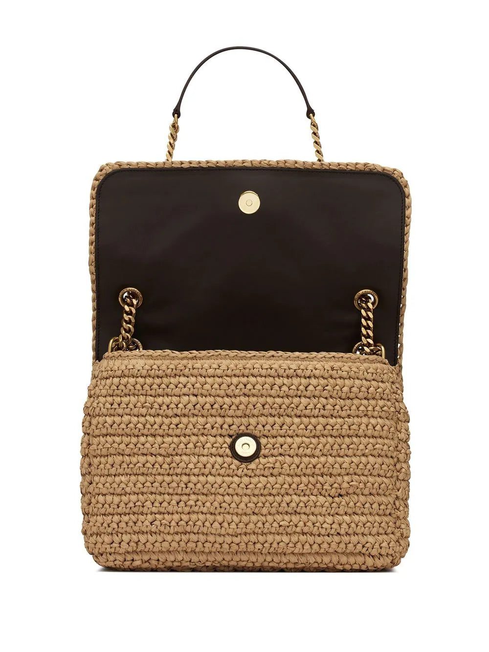 Saint Laurent medium Niki raffia shoulder bag - Image 4