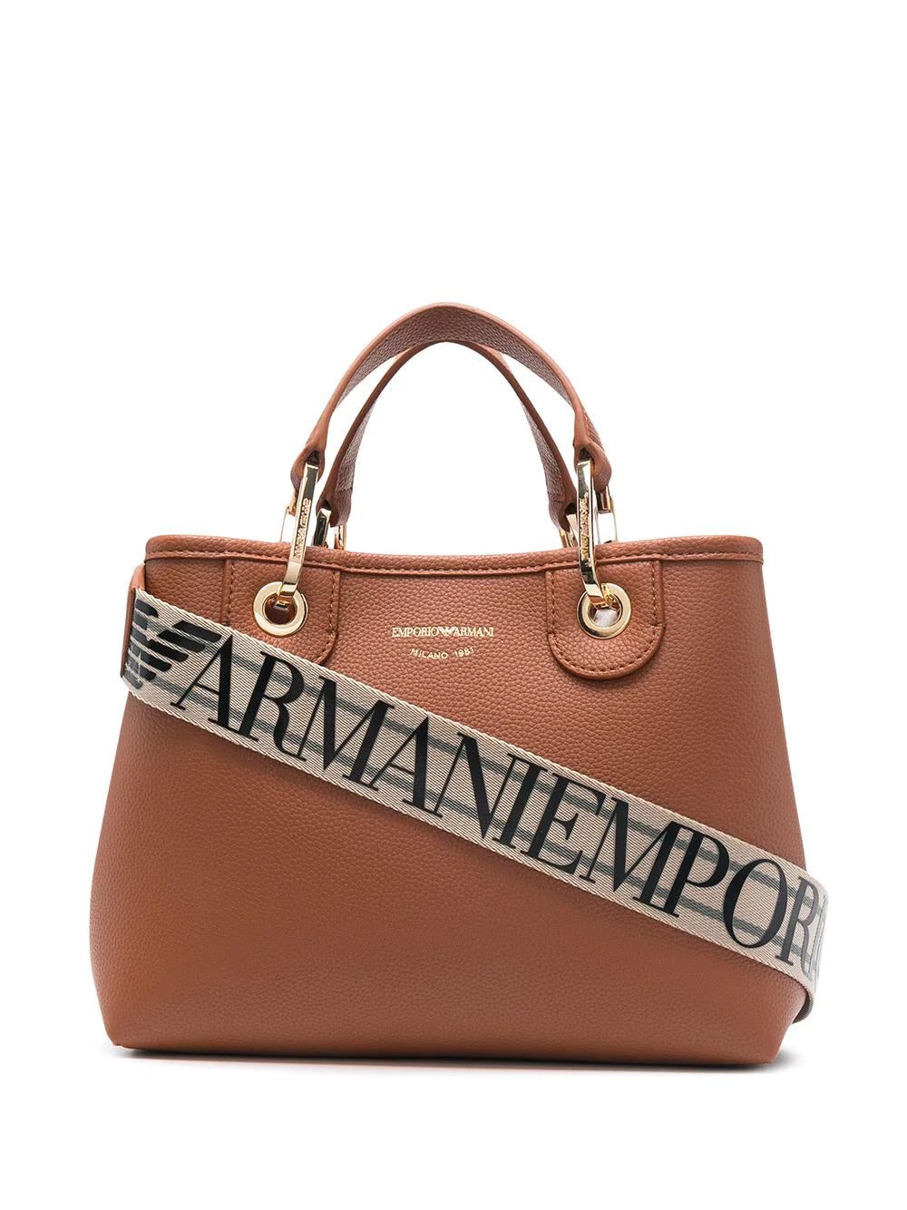 Emporio Armani logo-shoulder strap tote bag