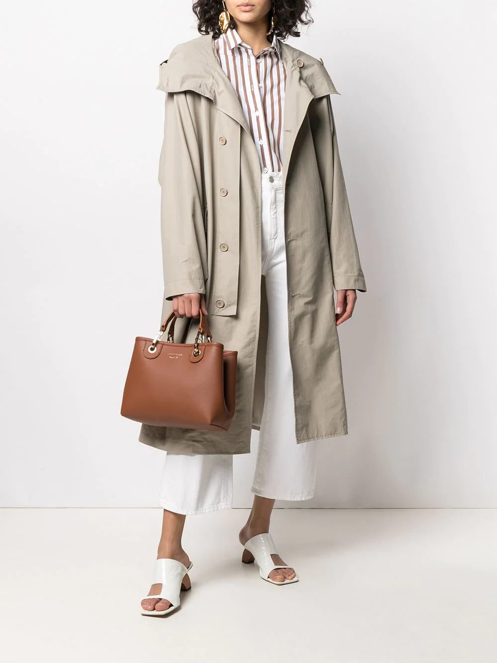 Emporio Armani logo-shoulder strap tote bag - Image 2