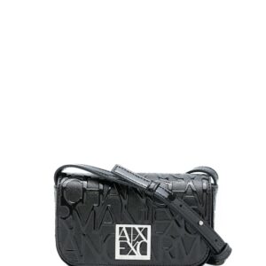 Armani Exchange embossed logo crossbody bag