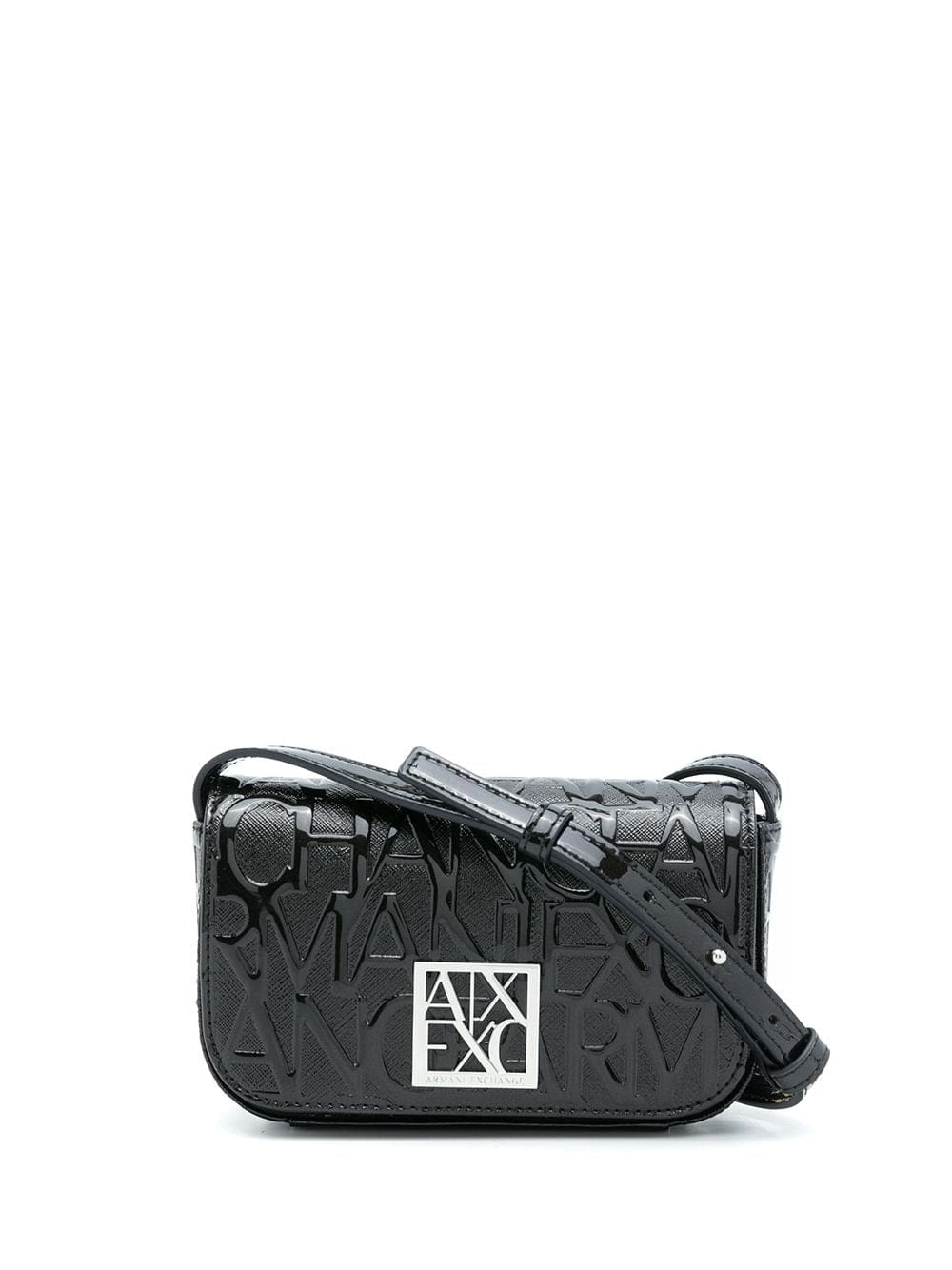Armani Exchange embossed logo crossbody bag