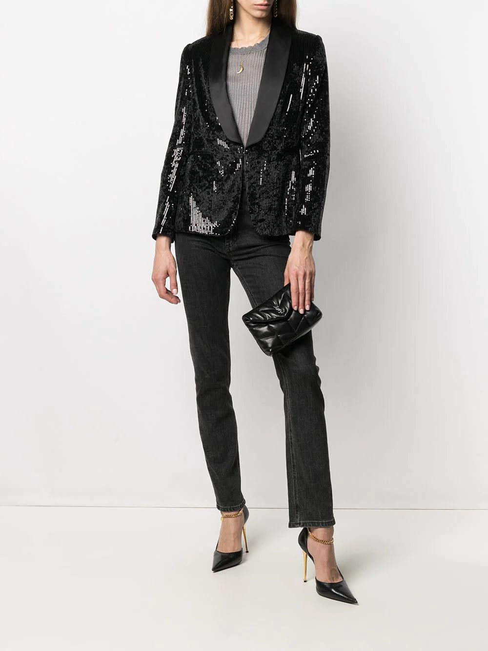 Saint Laurent small Loulou Puffer clutch - Image 2