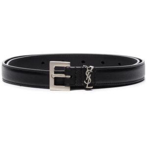 Saint Laurent  Monogram leather belt