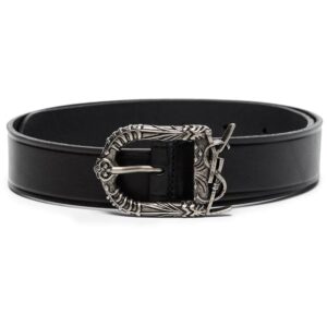 Saint Laurent YSL-logo leather belt