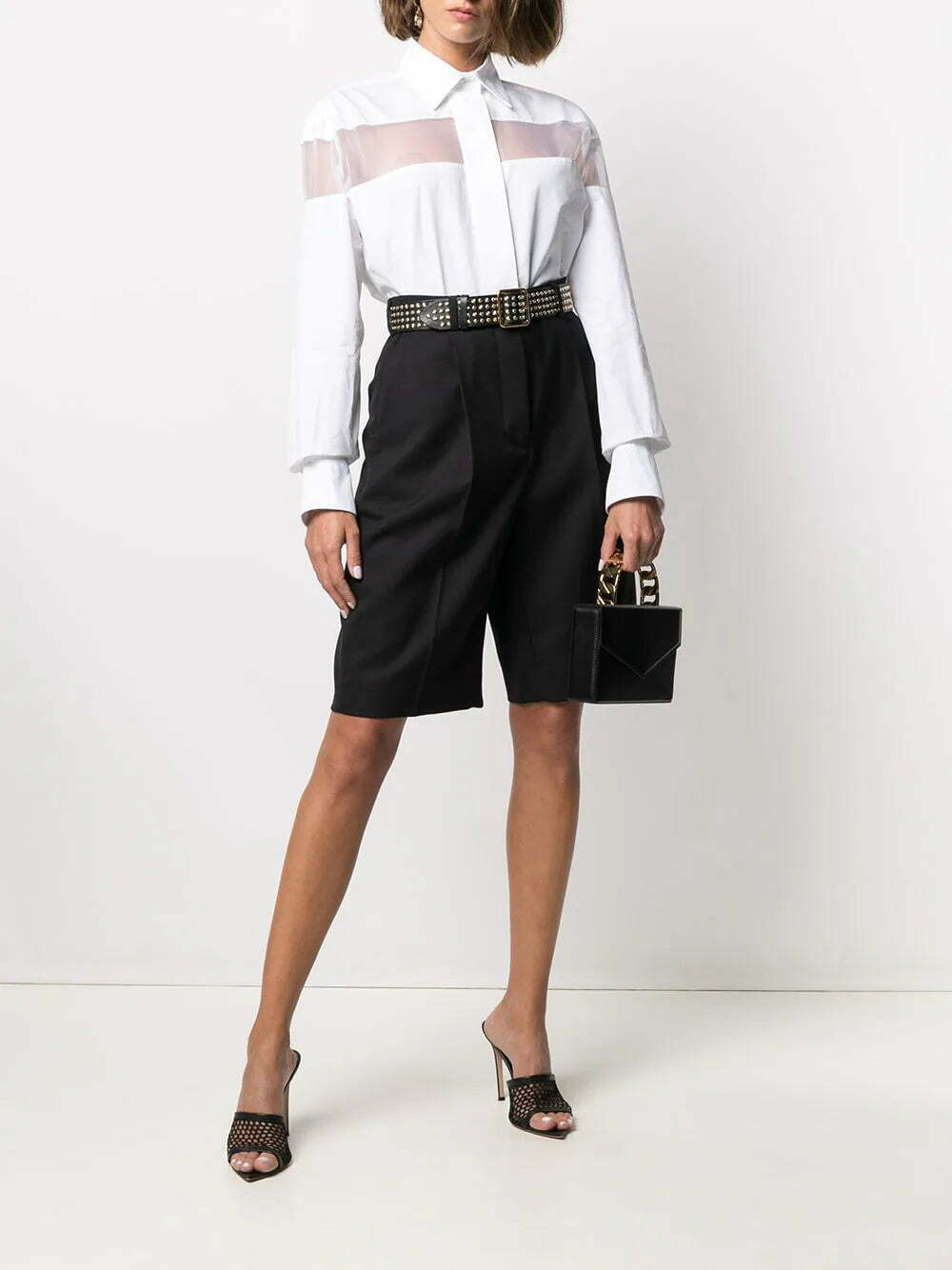 Valentino Garavani sheer-panel long-sleeve shirt - Image 2